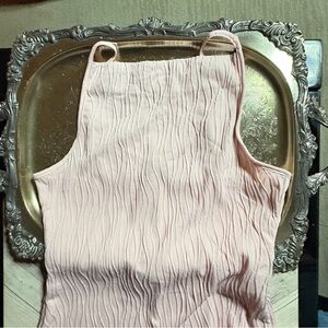 SHEIN Soft Pink Pleated dress